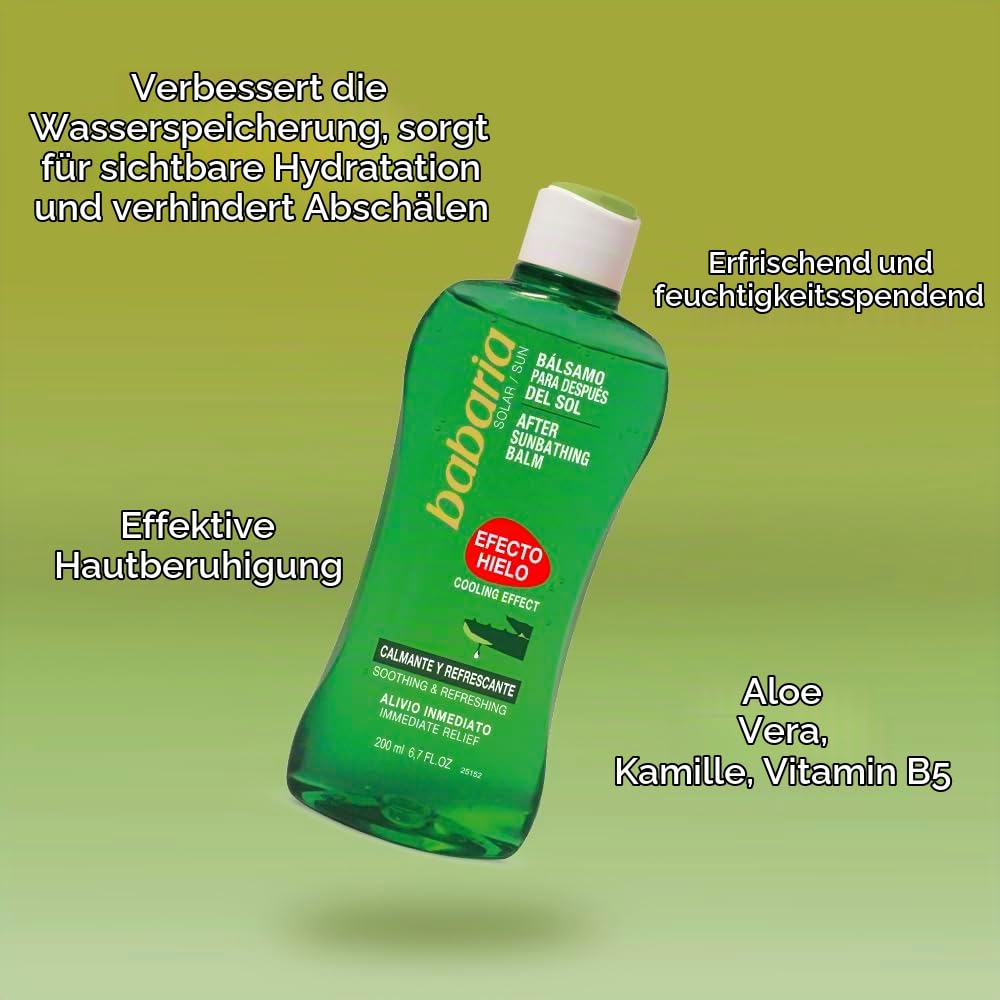 Babaria After Sun Balsam Aloe Vera Kühleffekt Sonnenbrand 400ml – Ansicht 4