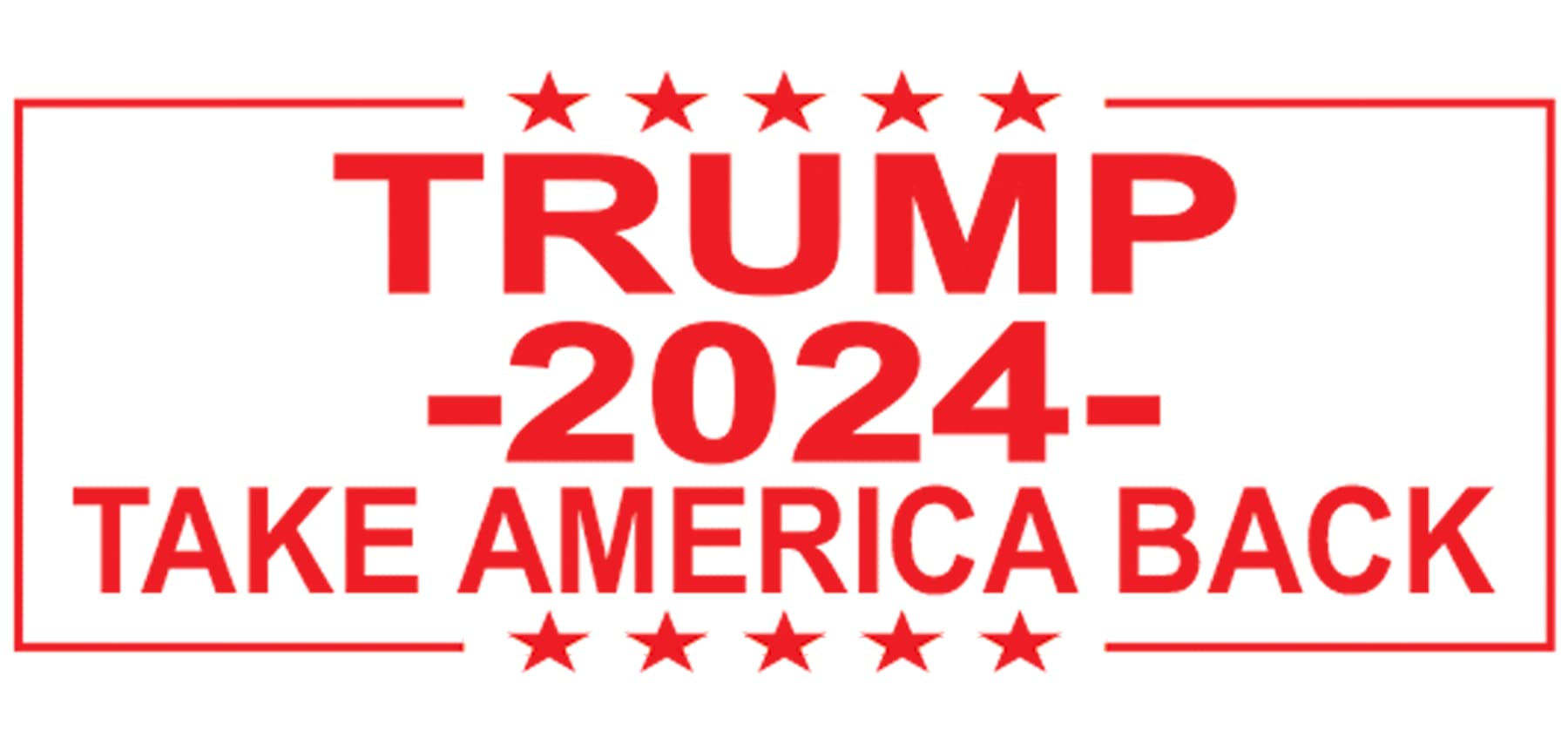 Adesivo Trump 2024 - Timbro di gomma politico americano con tamponi di inchiostro per timbri in gomma - Timbri in gomma personalizzati, timbri in gomma, inchiostro rosso - Impronta patriottica Trump