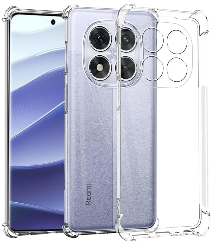 Image of for [Poco X7 5G] Case,[Poco X7 5G] Phone Back Case Cover Clear Transparent Reinforced Corners TPU Shock-Absorption Flexible Cell Phone Cover for [Poco X7 5G] - Transparent