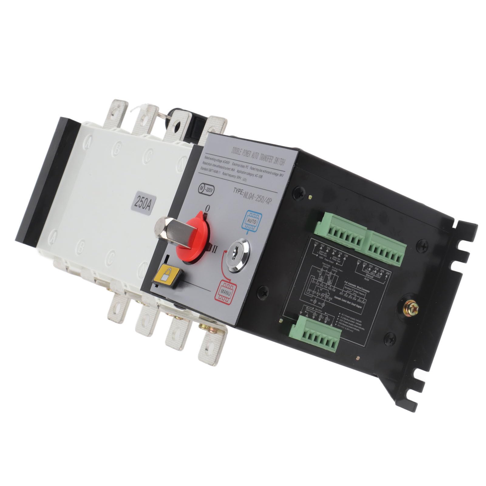 Automatischer Dual-Power-Getriebeschalter, 400 V, isoliertes mechanisches