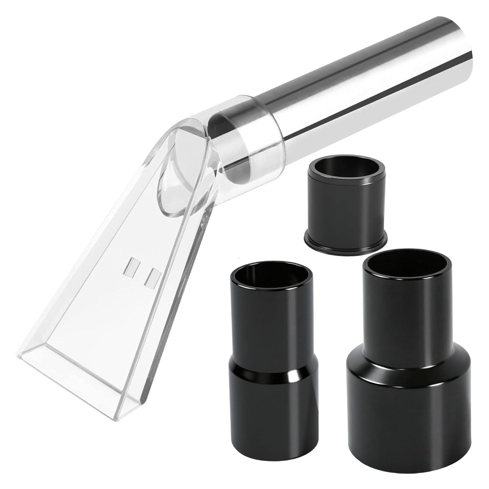 Elnwnnkc Universally Fit Vacuum Attachment Set with Multiple Adapters for Carpet Upholstery and Automatic Detailing Compact Size Wet/Dry Vacuum Carpet Cleaning Adapter