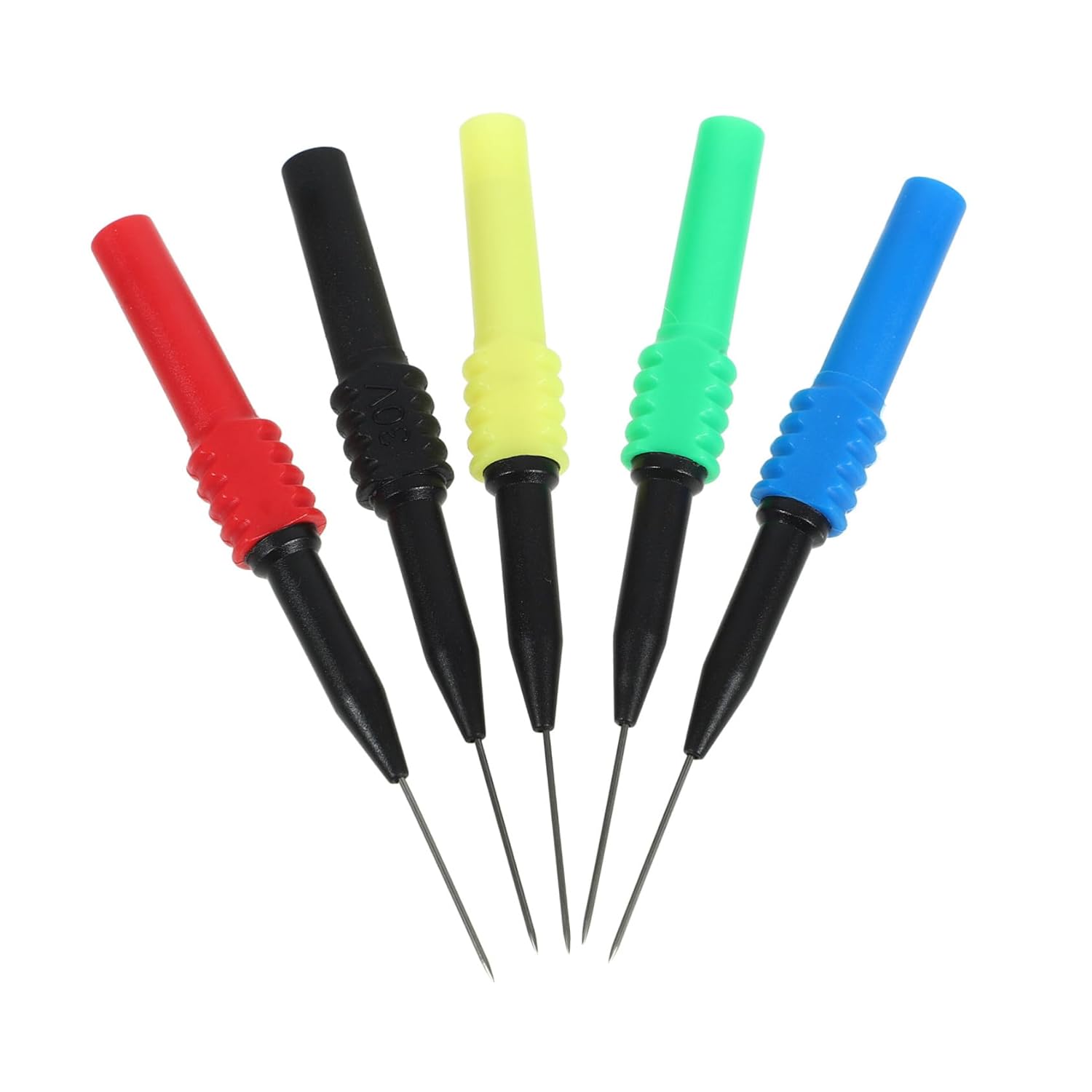 Garneck 5pcs Pin Back Multimeter Probes Non Destructive Insulation Testing Needle Kit for Automotive Circuit Measurement with Plugin Interface Garneck 5pcs Pin Back Multimeter Probes Non Destructive Insulation Testing Needle Kit for Automotive Circuit Measurement with Plugin Interface