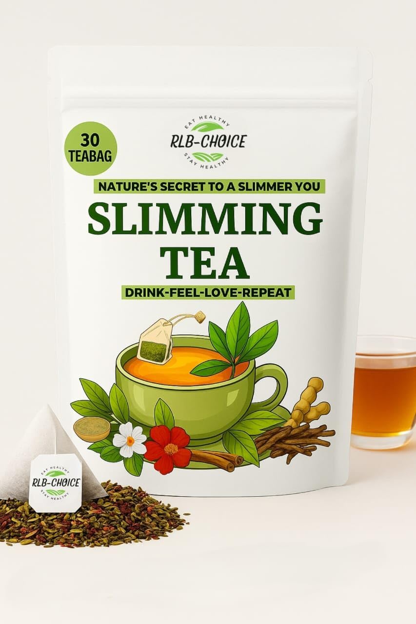 RLB-CHOICE Slimming Tea – Natural Detox Tea for Weight Loss, Boosts Metabolism & Suppresses Appetite – 30 Day Supply (30 Tea Bags), 60gm(PACK OF 2)-image-16