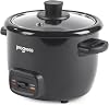 Progress 0.4L Rice Cooker – 2 Cups of Rice, Aluminium Pot, PFAS-Free Coating, Cook & Keep Warm Functions, Includes Measuring Cup & Paddle Accessories, 250W, Black