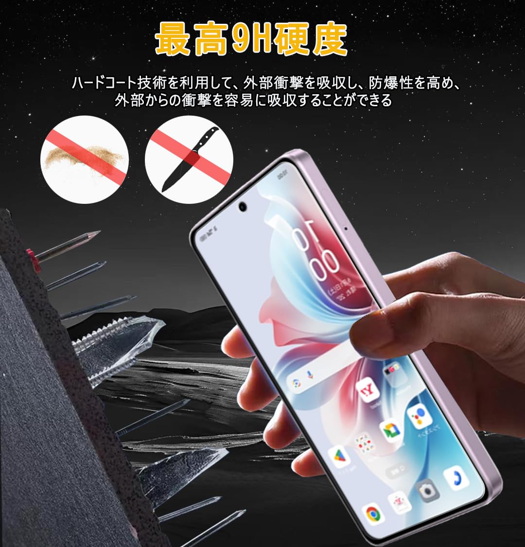 Amazon | OPPO Reno11 A フィルム + OPPO Reno11 A カメラフィルム