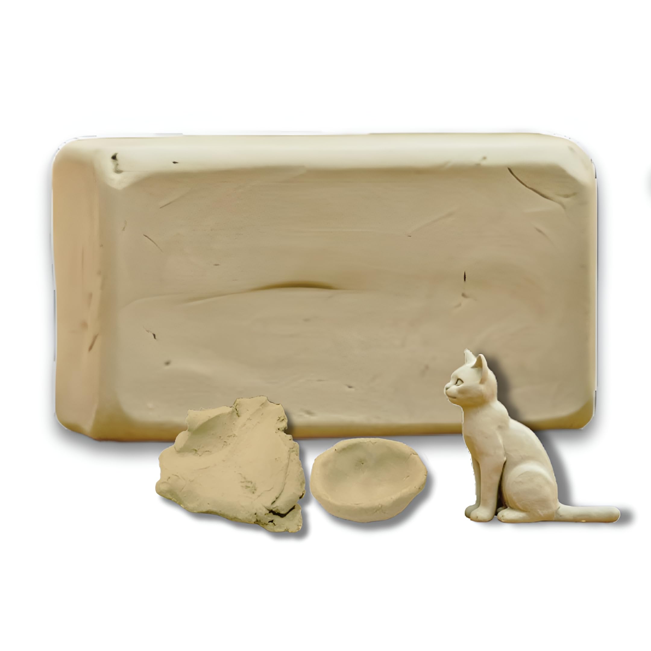 TUSAN 2Kg Air Dry Clay for Craft - Terracotta Clay for Art & Craft, Modelling and Sculptingt Projects, Air Dry Clay for Kids & Professional Artists, Natural Eco Friendly Filtered Chikni Mitti