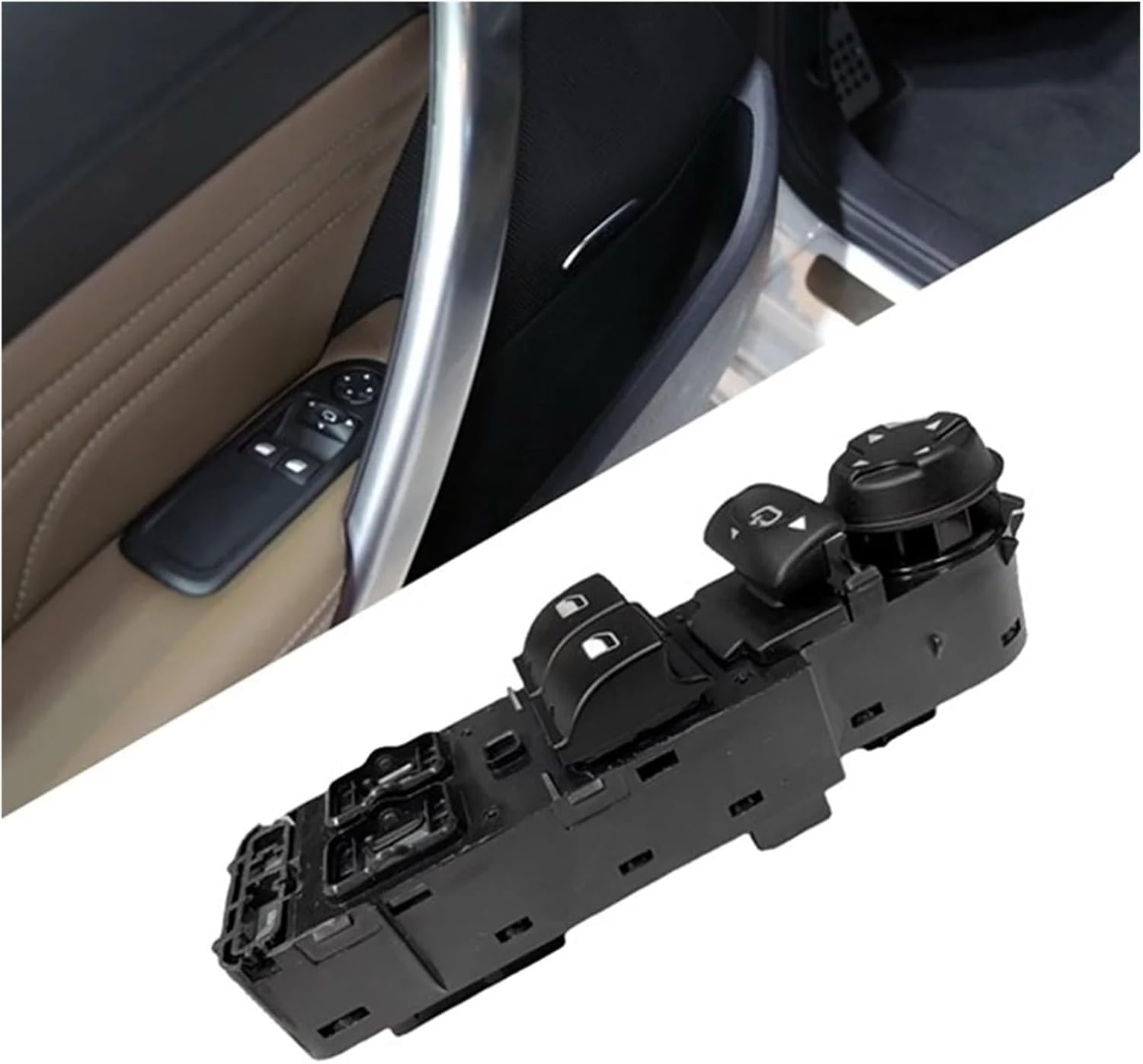 Car Main Window Control Switch Compatible with Peugeot RCZ 2010-2015 Electric Lift Mirror Button 96659-921ZD