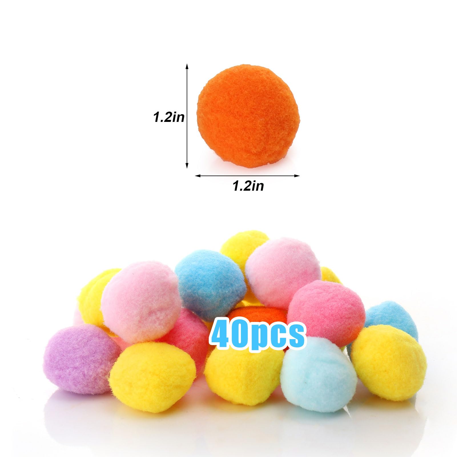 Brinquedo Interativo Para Gatos AIERSA - 100 Bolas Pompom Com Lançador