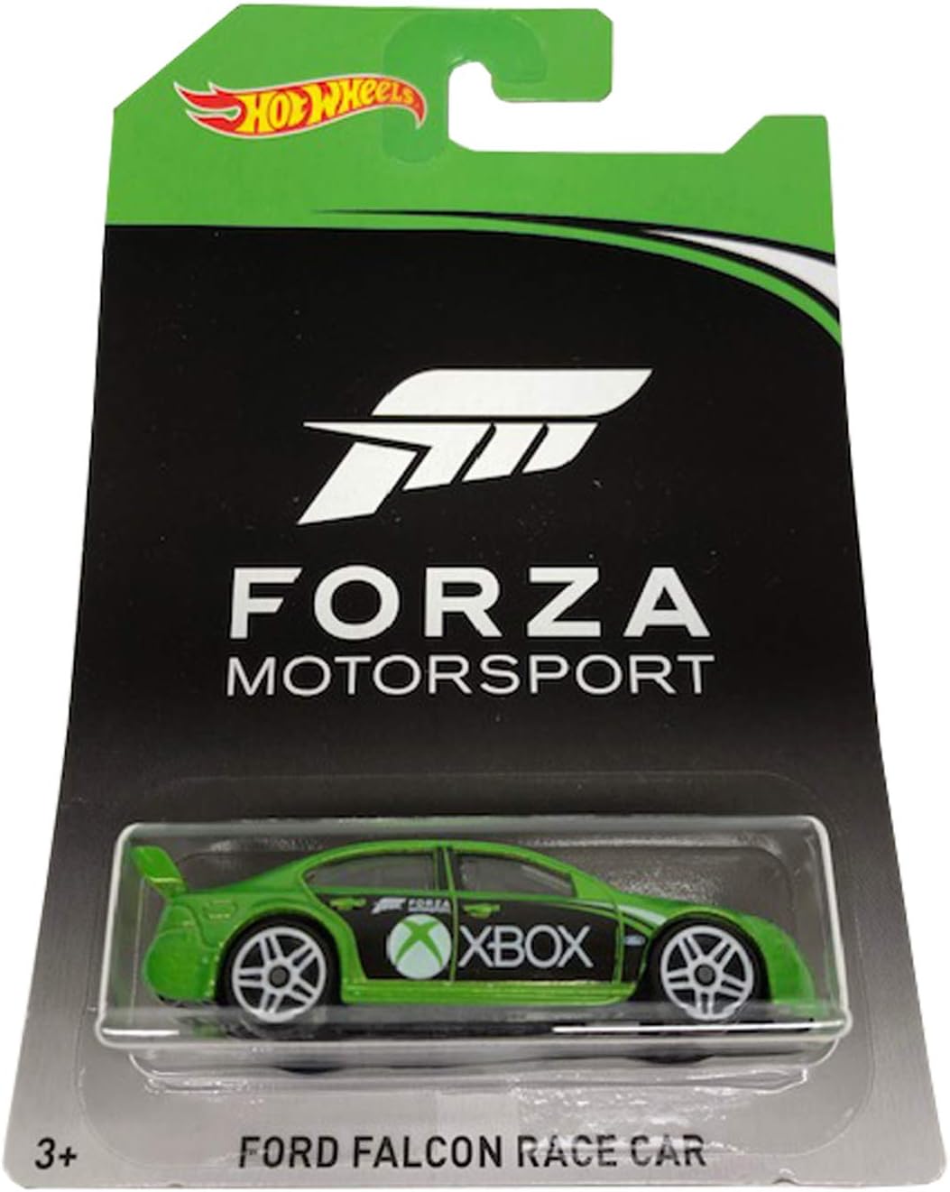 Hot Wheels Forza Motorsports Green Ford Falcon Race Car Chase Car