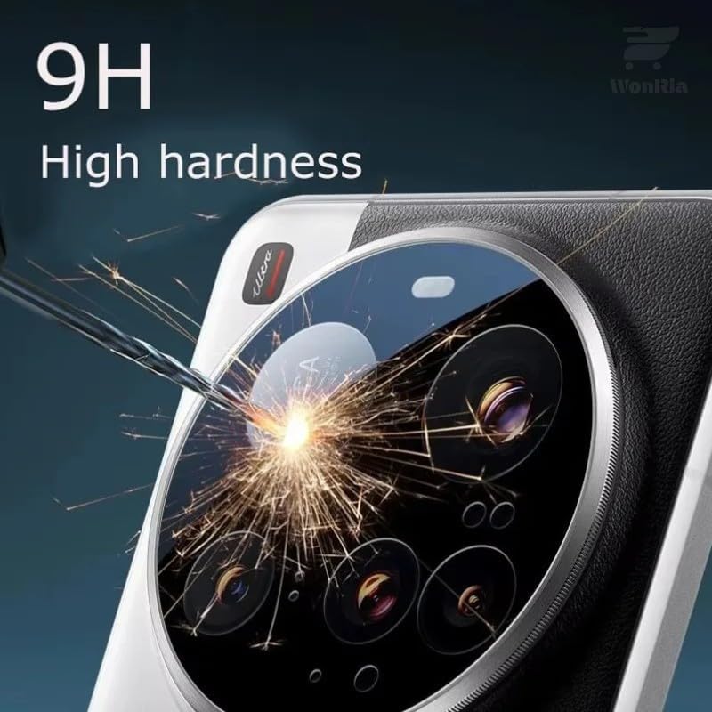 Image of Pack 1- Back Camera Glass Protector Compatible with Xiaomi Mi 17 Ultra 5G [3D Premium] Camera Glass Protector (Black)