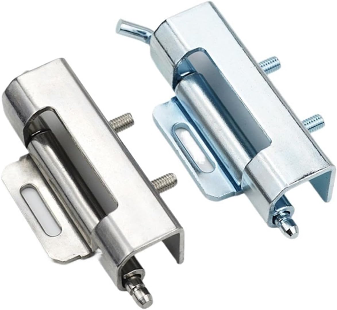 Stainless Steel Detachable Distribution Electric Cabinet Hinge,Iron Galvanized Removable Concealed Door Hinge CL060(Galvanized Iron)
