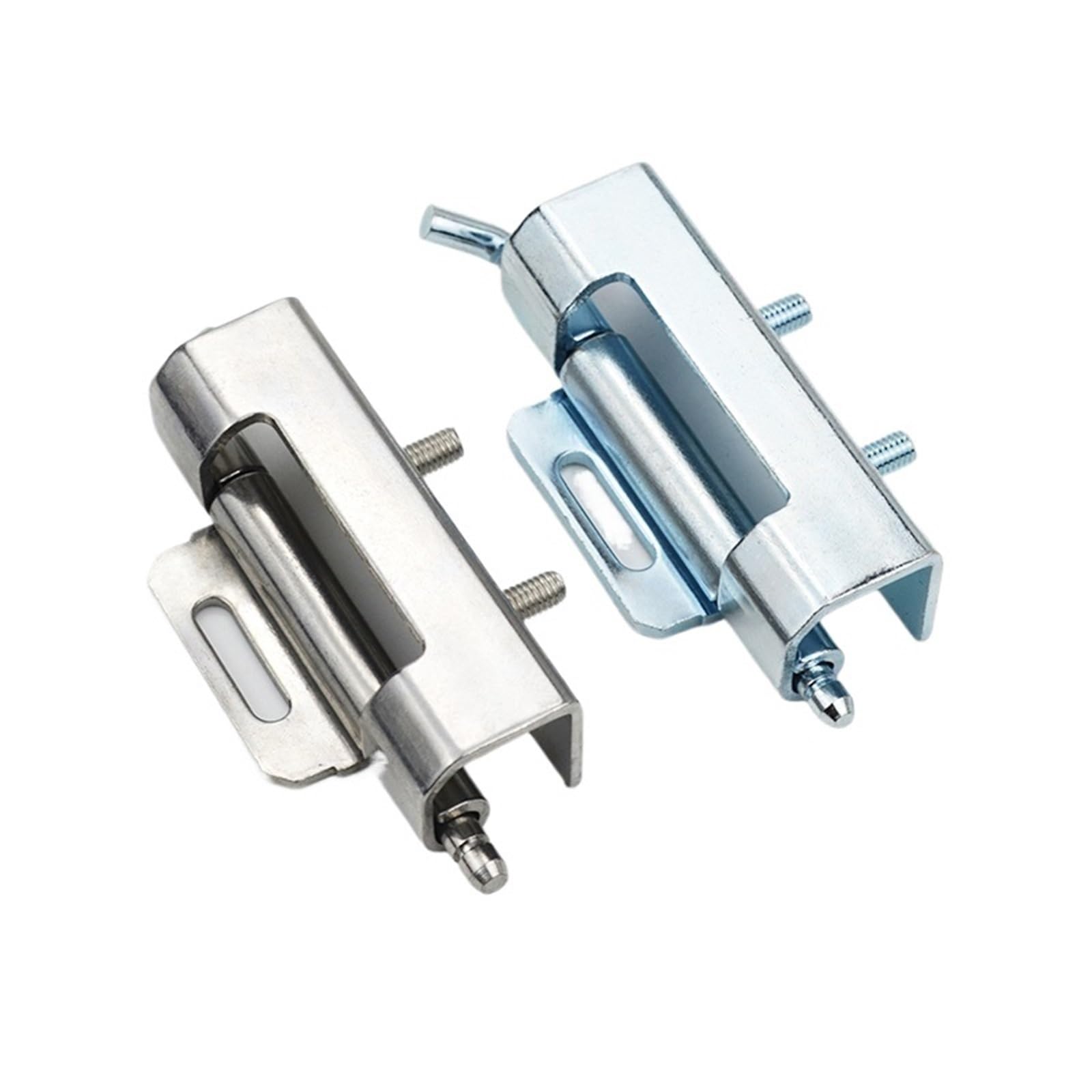 Bisagra de acero inoxidable desmontable for armario eléctrico, bisagra oculta extraíble de hierro galvanizado CL060(Stainless steel)