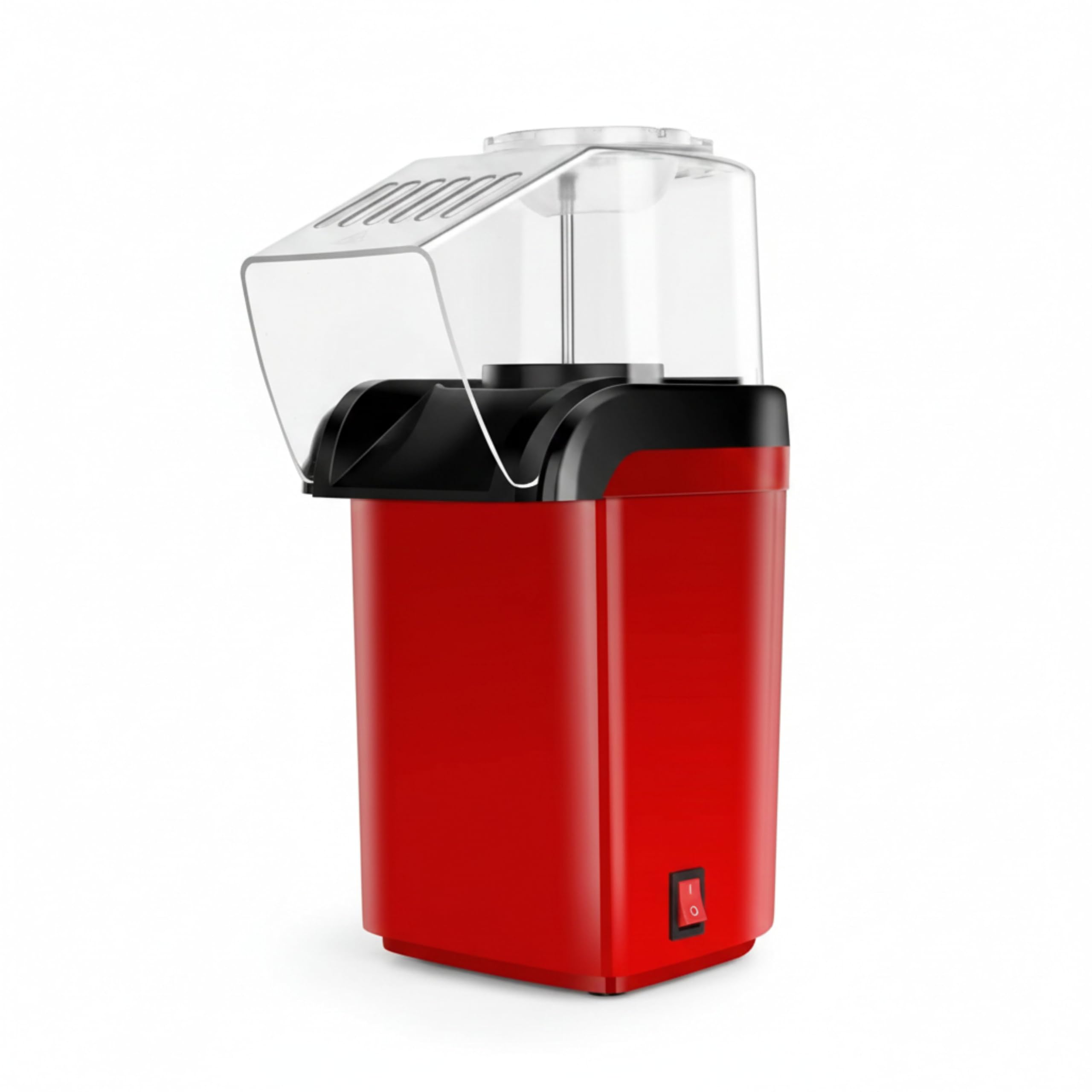 1200W Electric Popcorn Maker with Quick Popping | Oil-Free Hot Air Popcorn Machine with Transparent Chute, Cool-Touch Handles & Non-Slip Base for Home Snacking-image-6
