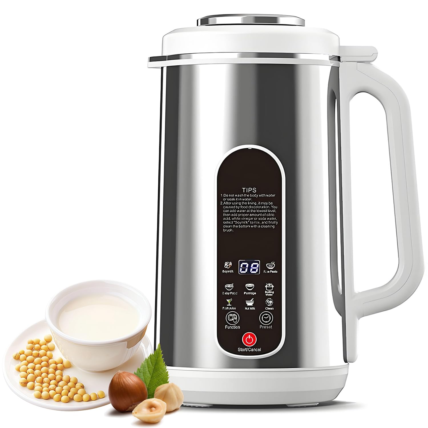 Machine à lait de soja en inox de qualité supérieure avec écran tactile LED moderne
