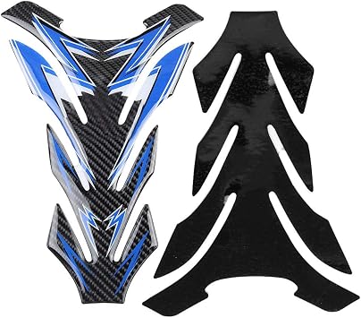 Motorcycle Gas Pad Protector Sticker Decal Universal Replacement for, Real Carbon Fiber Material