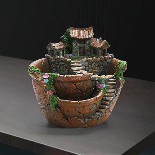 Miniatura 7 de Plantas suculentas, maceta de flores, diseño de jardín de hadas, manualidades, plantas creativas, maceta para plantas de cactus verdes, hotel,