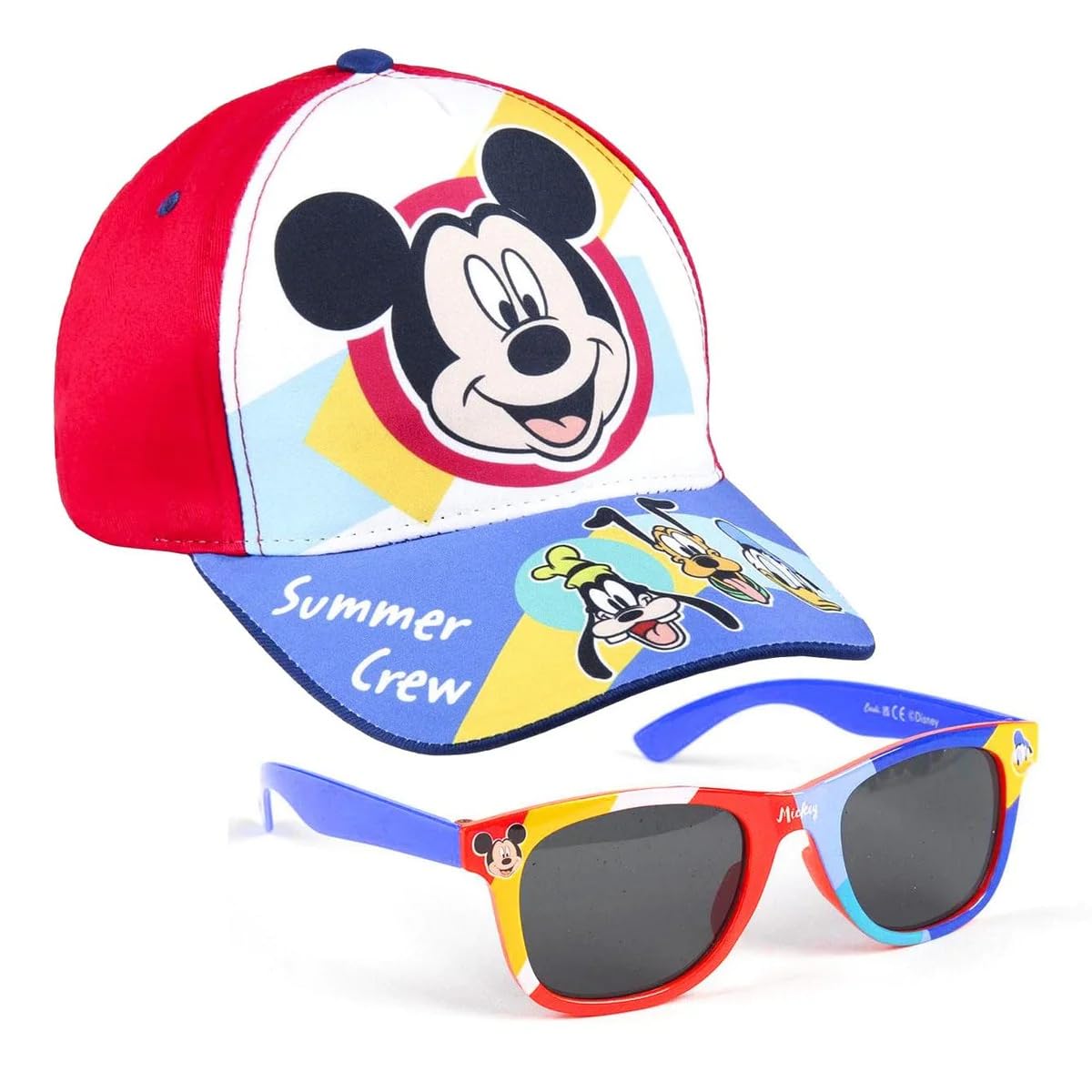 Cerdá Set Gorra y Gafas de Sol de Mickey Mouse, 3-7 años