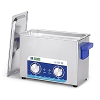 Vista 13 de DK SONIC Limpiador Ultrasónico, Limpiador de Joyería Ultrasónico de 2L y 60W con Calentador y Temporizador Mecánico, Limpiador Sónico para Limpiar