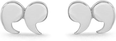 Quotation Mark Stud Earrings