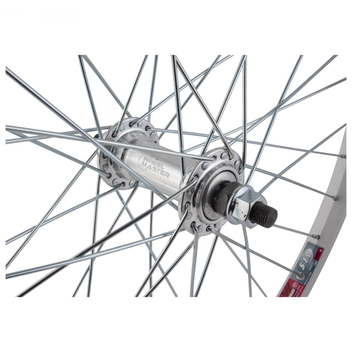 WheelMaster Front Bicycle Wheel 24 x 1.5 36H, Alloy, Bolt On, Silver