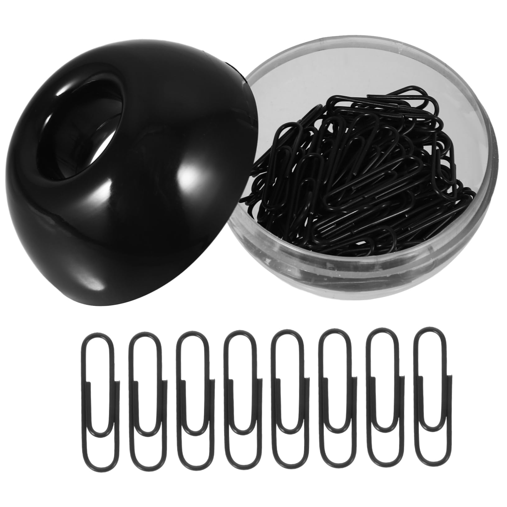 jojofuny 5 Sätze Paperclip Briefpapier kleine Büroklammer Dokumentclips Binder Büroklammer Dokumentpapierclips Dekorative Papierklamme Büroklammern für Akte Eisen Black