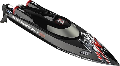 Miniatura 4 de Control remoto velocidad RC sin escobillas barco WL916 2.4G 34.2 mi/h bajo motor submarino RC con luces LED para pasatiempos adultos niños favor