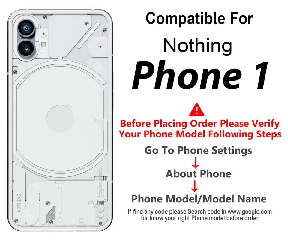 Image of Case Creation Brand - Mobile Cover for Nothing Phone 1 5G (Soft & Flexible Back Case), Transparent