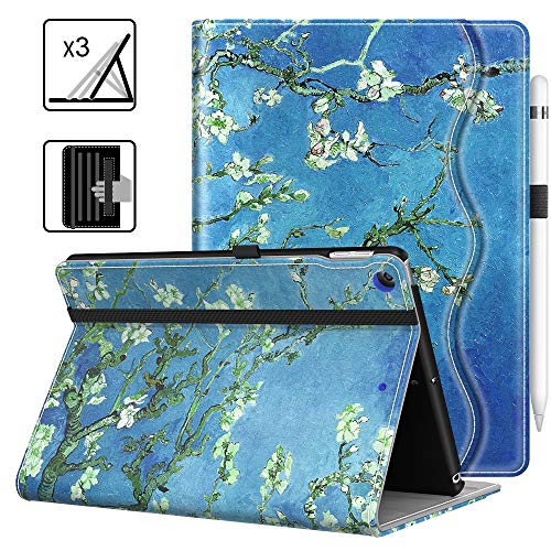 VORI Case for iPad 10.2 2019, Premium PU Leather Folio Stand Smart Cover