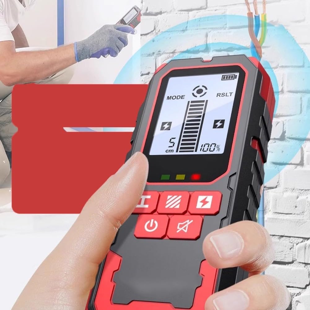 Leitungsfinder NF-517 mit HD Display für Wand Scanner, erkennt Metall Holz AC Kabel, IP54 robust, 153mm