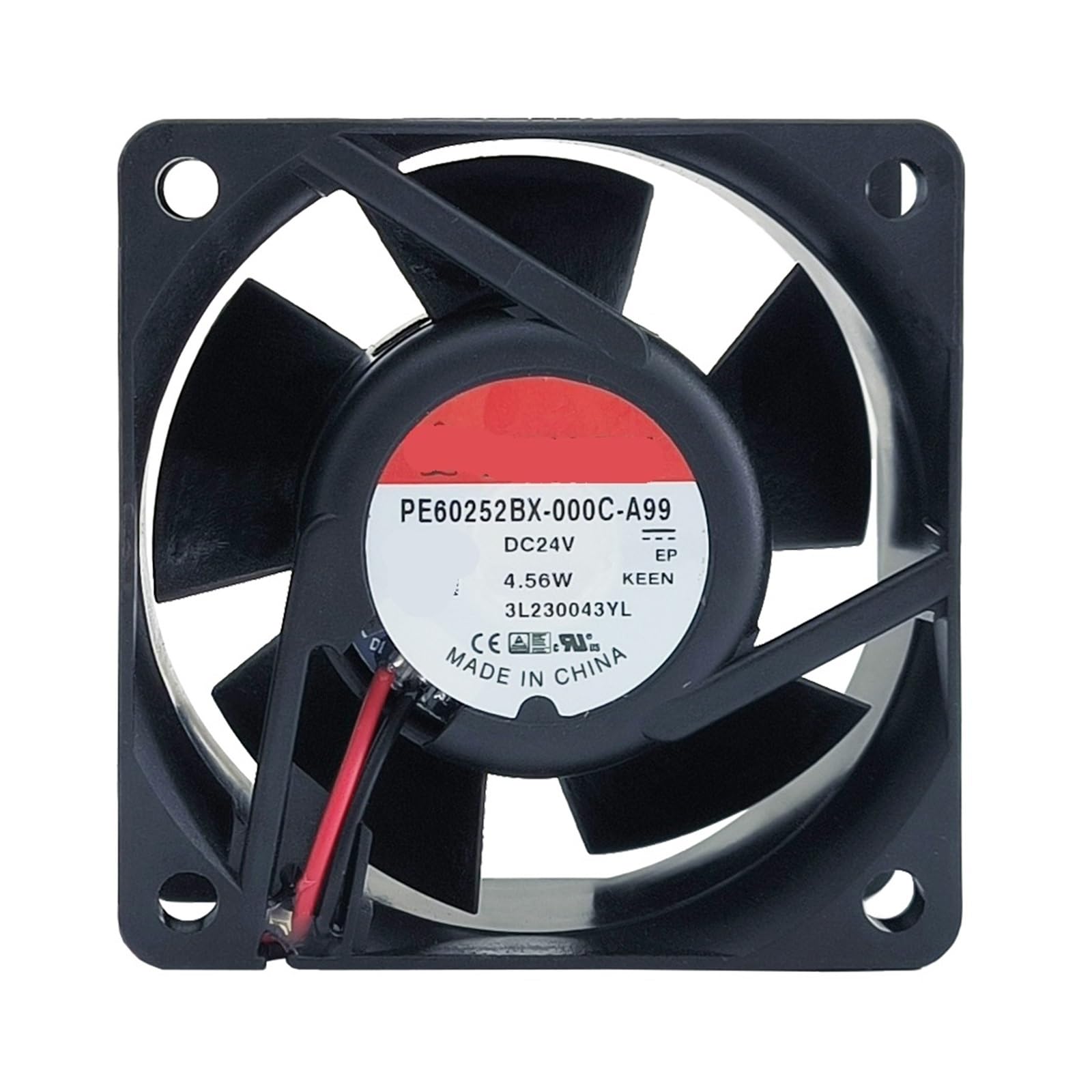 OSHZIKJII 6mm PE60252BX-000C-A99 DC24V 4.56W 6025 60x60x25mm DC Cooling Fan