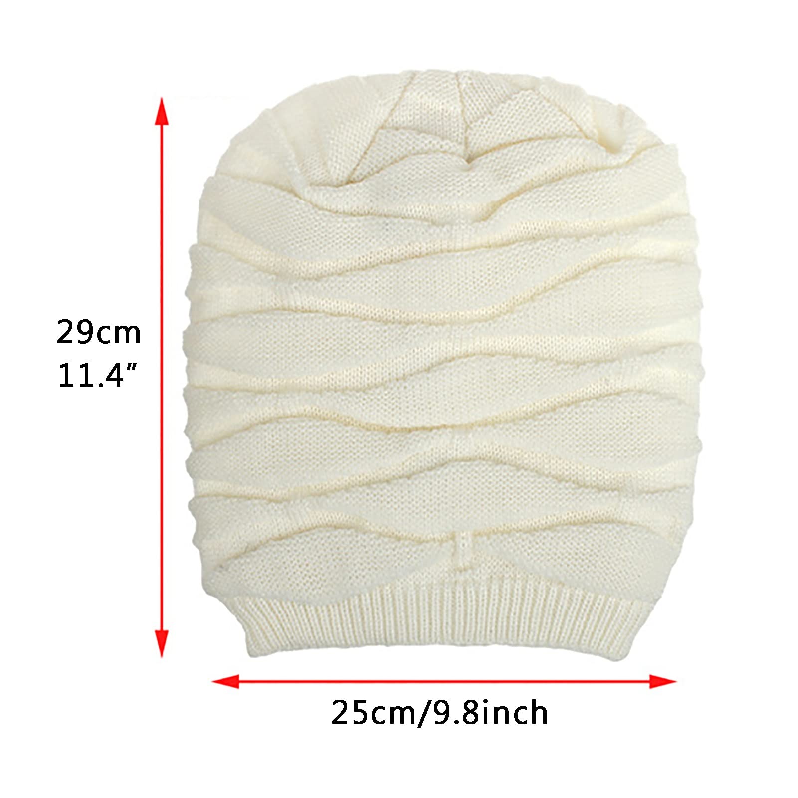 Gorros de Invierno, Gorro de Punto de Invierno para Mujeres y Hombres, Gorros de Punto para Mantenerse abrigados(B-One Size)