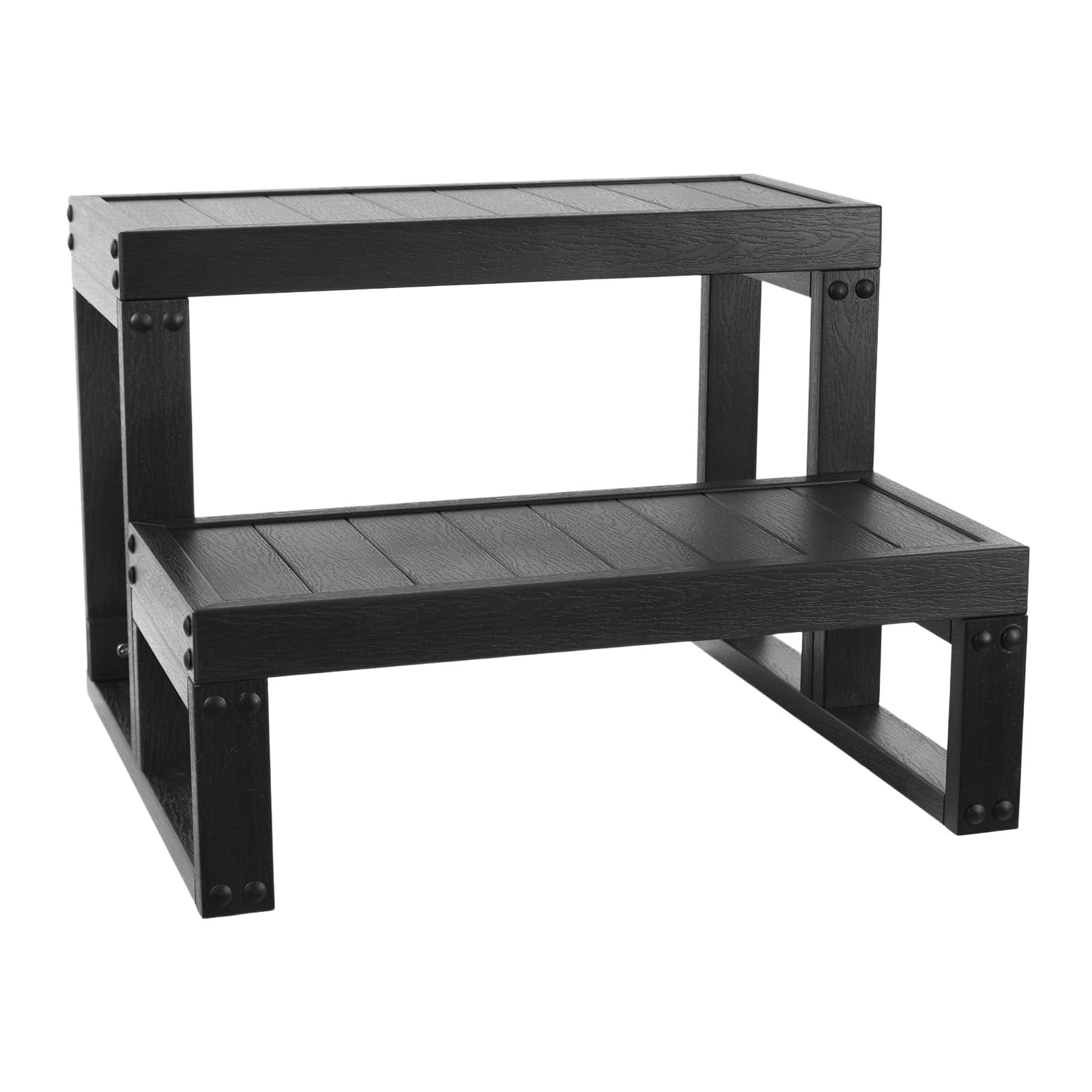 Peldaños para bañera de hidromasaje, escalera de seguridad con 2 peldaños, escalones de spa al aire libre, escaleras de jacuzzi para bañeras domésticas, bañeras exteriores