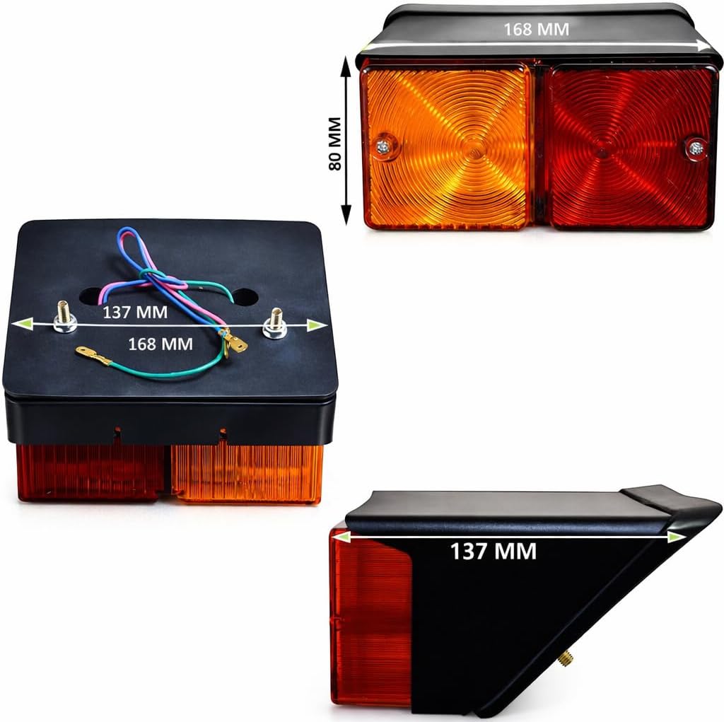 Ford New Holland Tractor Tail LIghts combination Rear Light assembly with 12v Bulbs Fit for Case Fiat New Holland Tractor 231 2310 233 234 2600 2610 2810 2910 333 334 335 3600 3610