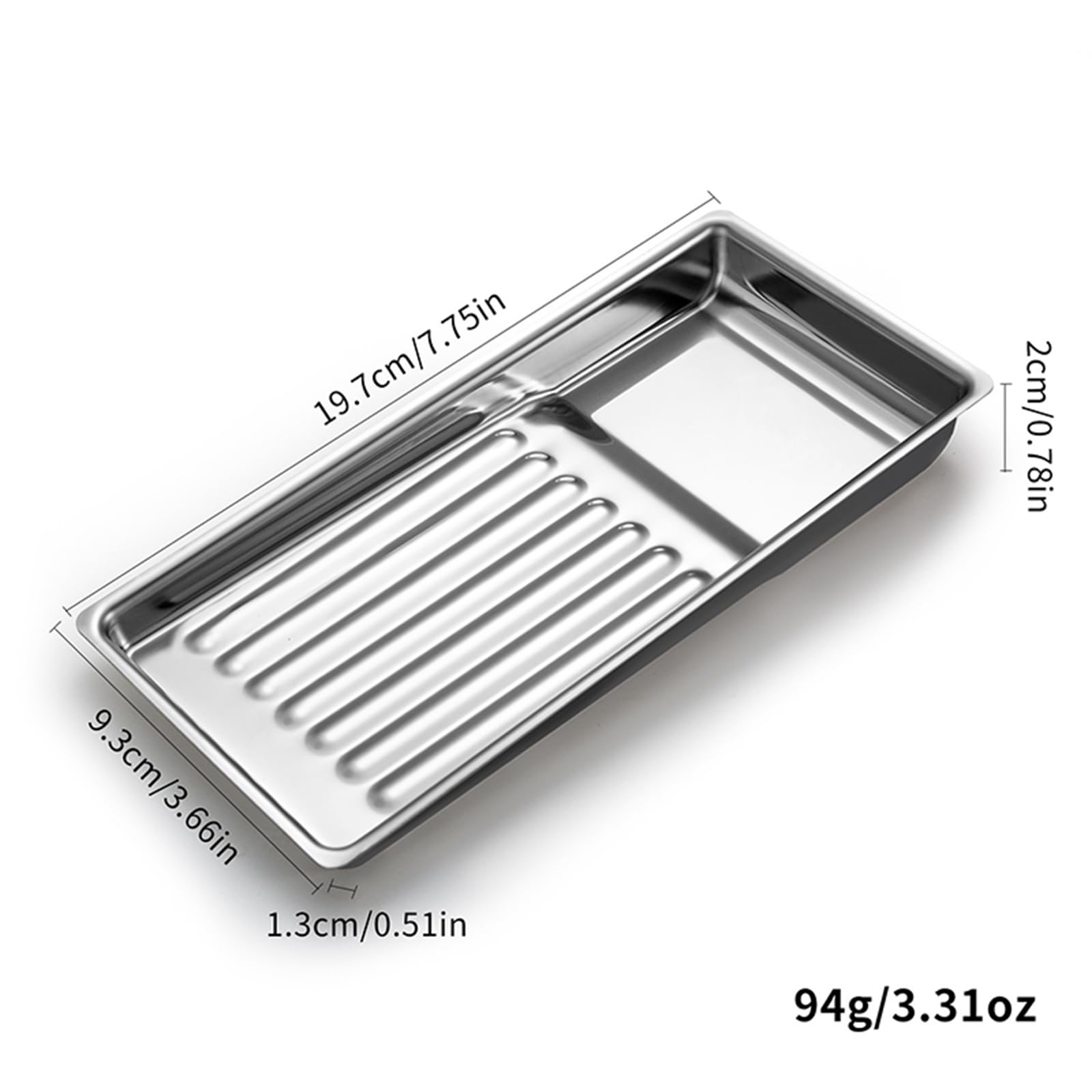 Caja esterilizadora de herramientas de uñas, bandeja de esterilización de acero inoxidable, herramienta de esterilización de uñas para arte de uñas, herramienta de manicura de resistencia