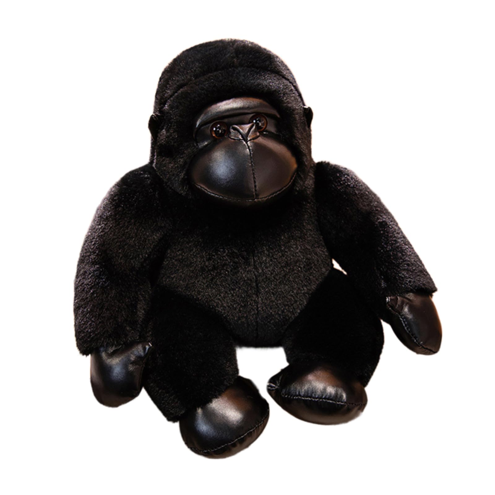Elnwnnkc Black Touches Monkey Plush Pillow, Animal Cushions, Great For Huggables Friend Room Accent Sofa Pillow Realistic Plushie