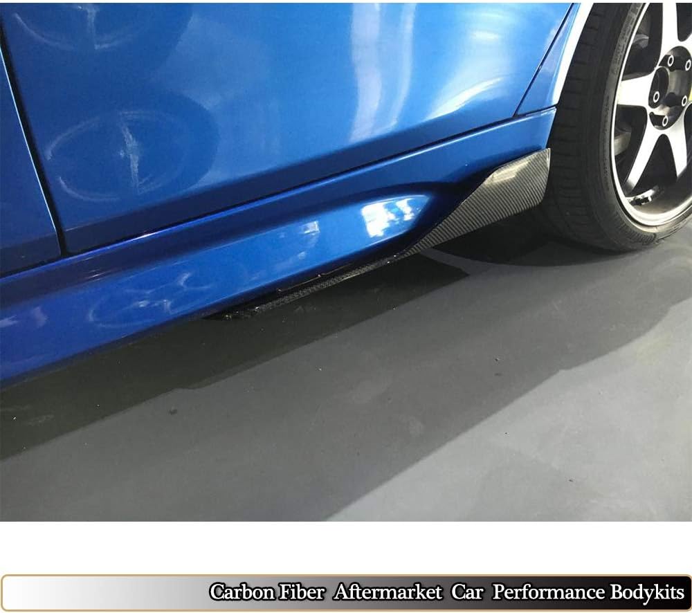 MCARCAR KIT Side Skirt Splitter fits BMW 3 Series F30 M Sport Sedan 2012-2018 Factory Outlet 320i 325i 328i 330i 335i 340i M-Tech Auto Carbon Fiber Door Rocker Panel Flaps Spoiler Aprons Cover