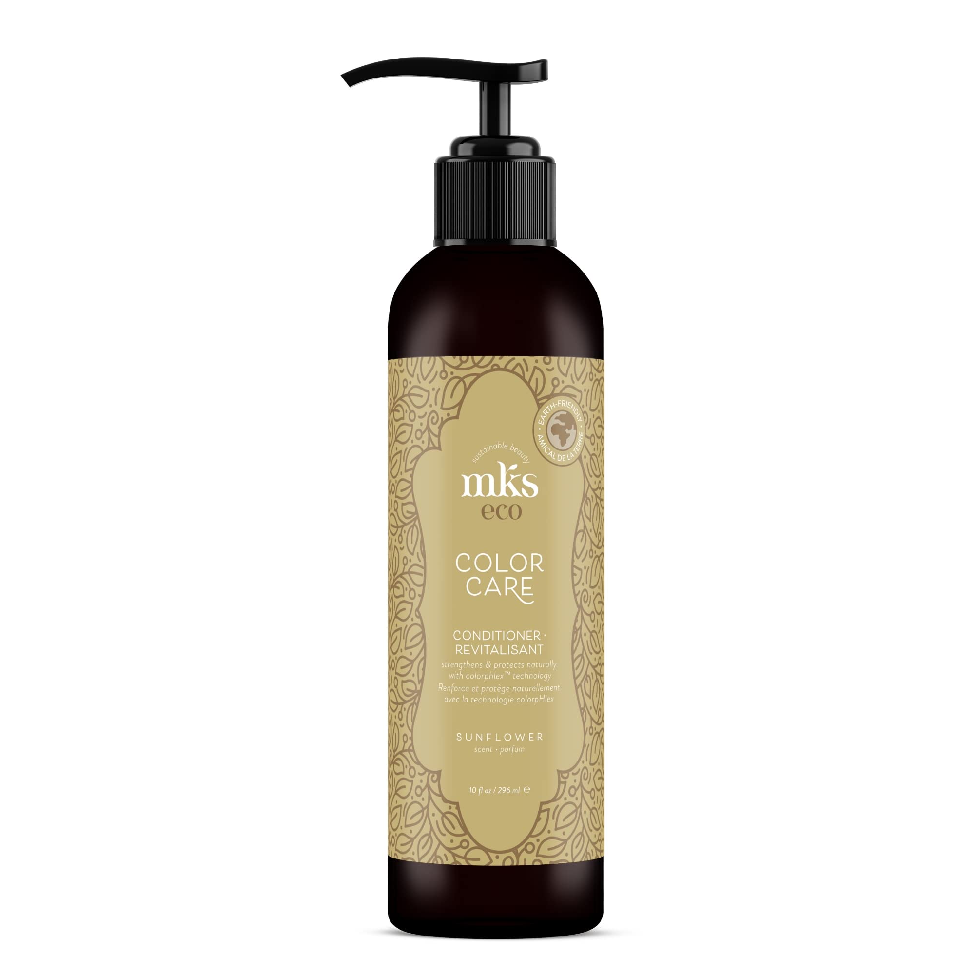 MKS eco Color Care, Sunflower Scent - 10 fl oz - Protect & Prolong Color, Add Shine - With Moroccan Argan Oil & Hemp Seed Oil - Vegan, Cruelty Free - Safe for Daily Use