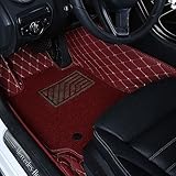 Worth-Mats Fußmatte für Porsche Cayenne 2015-2018 Rot DLM24-1