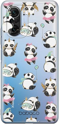 ERT Group - Carcasa para Xiaomi MI 11iREDMI K40K40 PROPoco F3F3 PRO Original y Oficial, Patrón Panda 008, Parcialmente Transparente