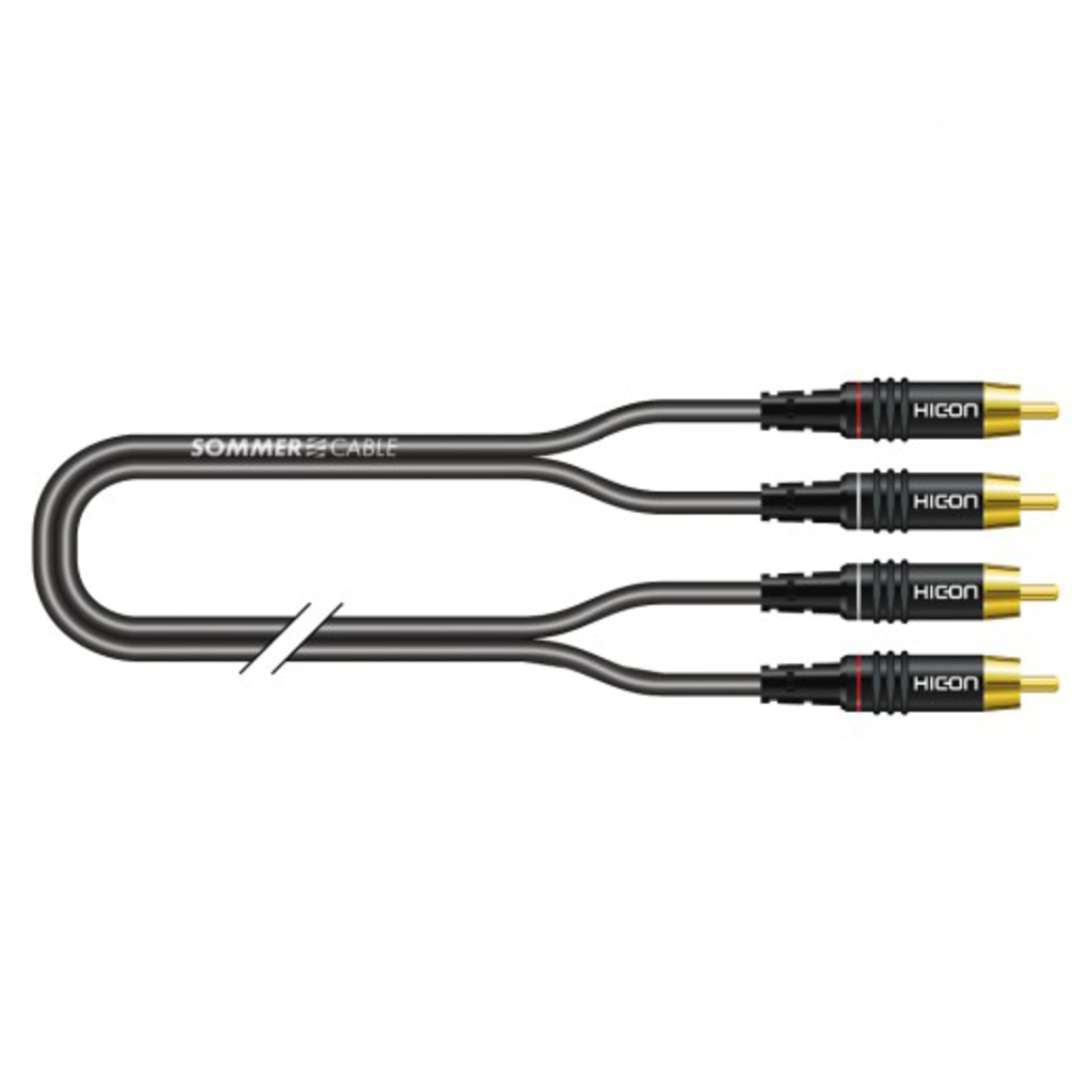 Sommer Cavo RCA Cavo 2x2 1m BK Icona