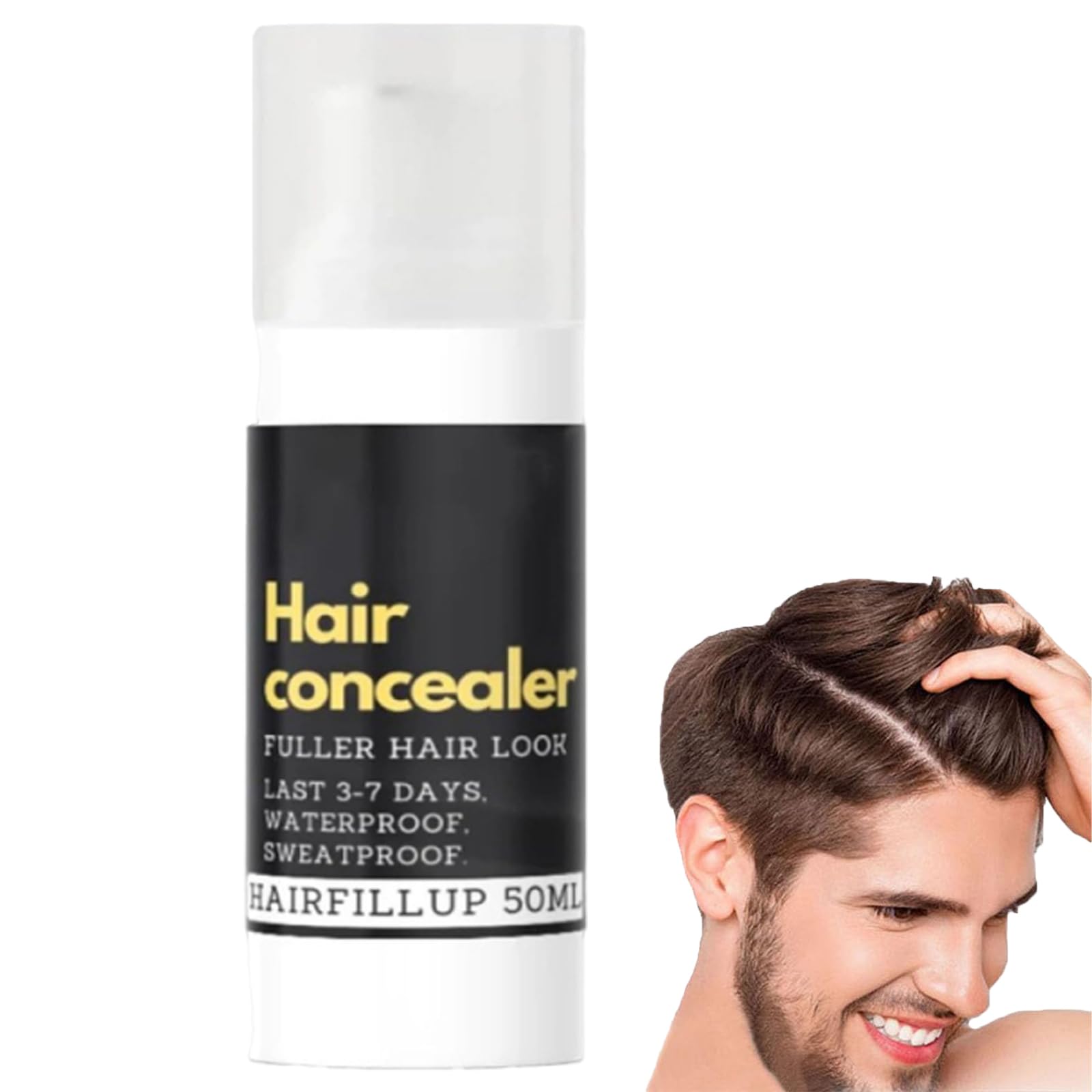 Hairfillup-Hairfillup Hair Concealer, Concealer for Hair, Hair Fillup Hair Concealer, Hairfillup Hair Concealer Waterproof, Hair Concealer for Men and Women (1 Pc)