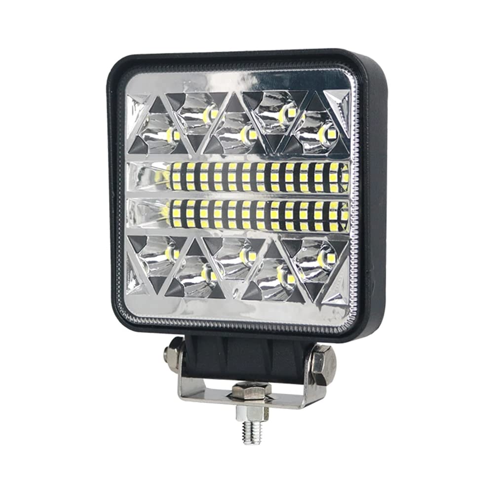 Faro da lavoro a LED, 2 x 102 W, quadrato, per escavatori Trecker