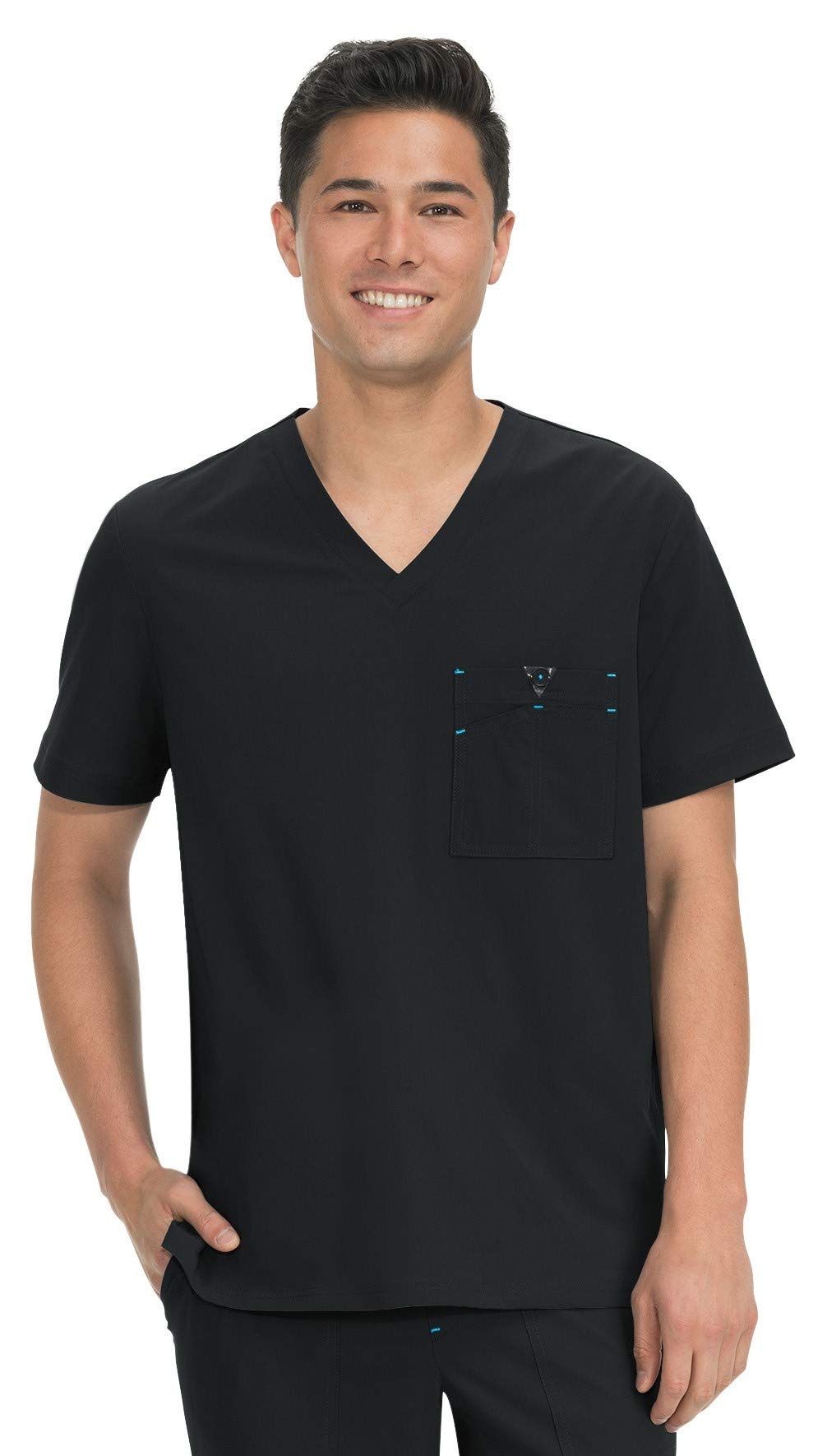 KOI Basics Bryan Men's 1-Pocket Tuck-in Scrub Top