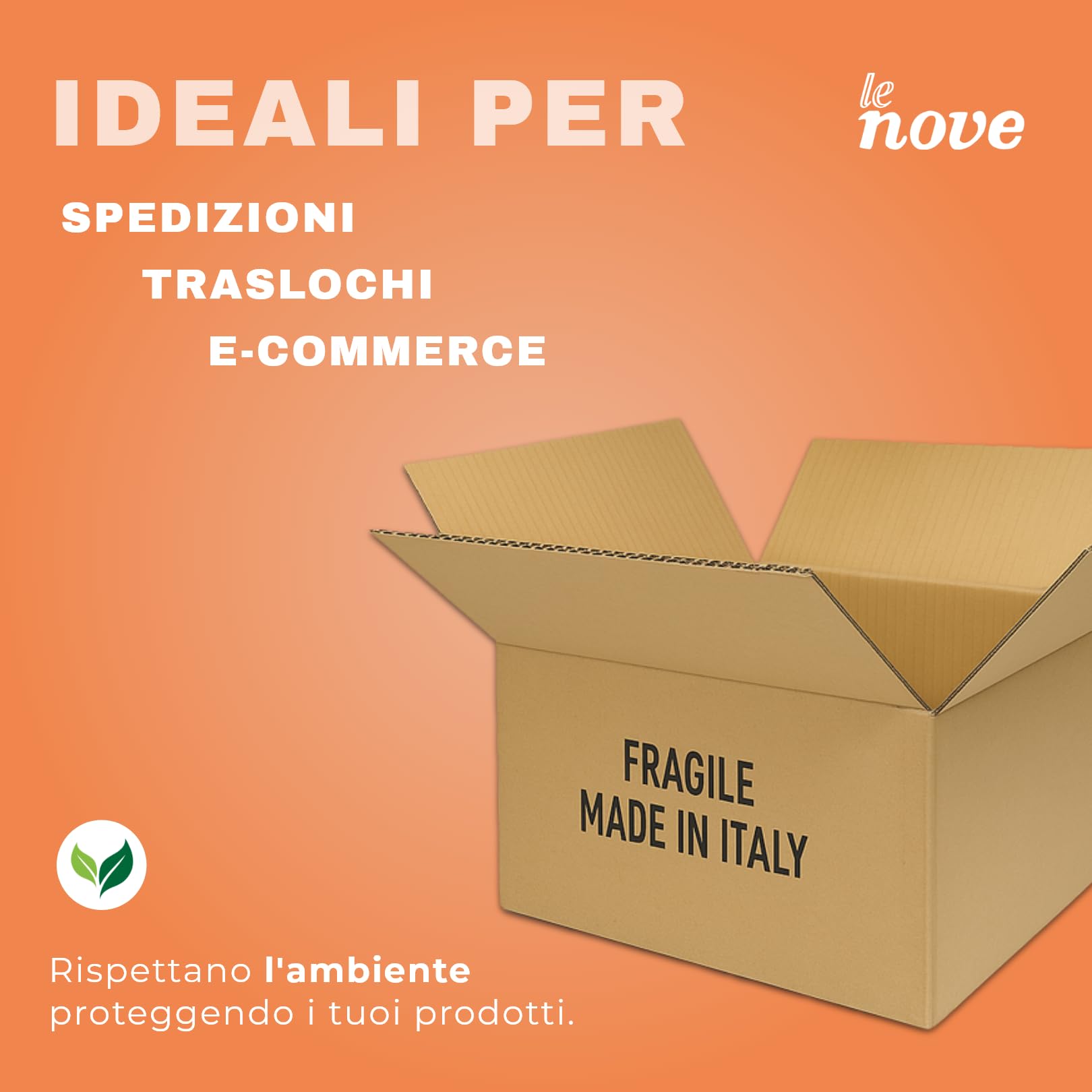 Scatole Cartone Doppia Onda 80x60x50 cm 5 Pezzi per Trasloco Spedizione Stoccaggio