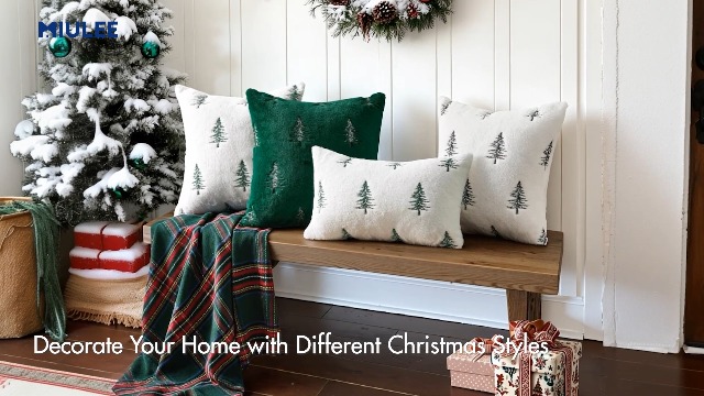 well dressed home christmas pillows Cozy up to Christmas with pillow pairings that bring the season to lifeclassic reds and greens or a festive red-and-blue palette for a rustic moment. Which look will you layer this year?