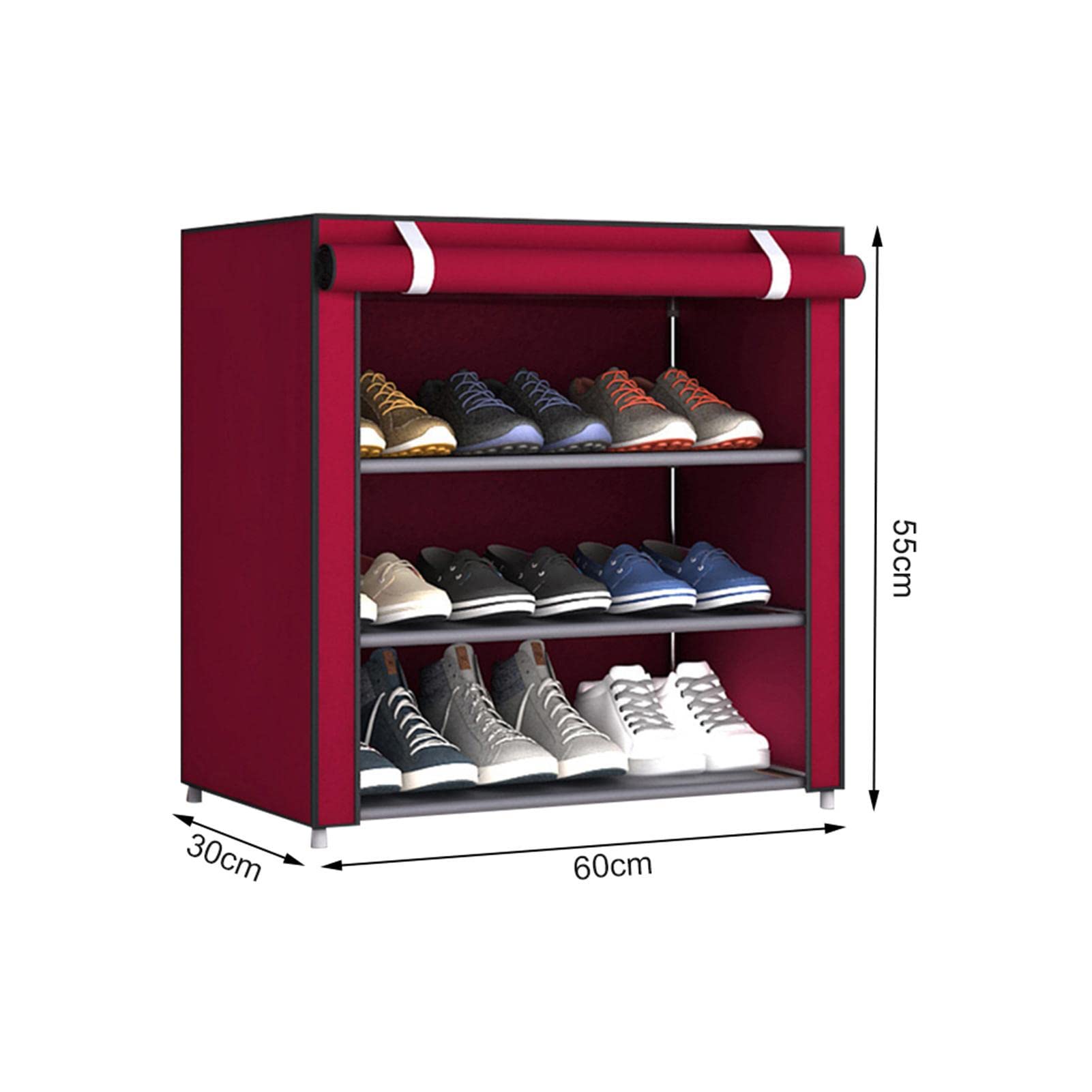 YHQZNLXQ Support à Bottes Long Peu encombrant – Tour à Chaussures en Tissu Non tissé pour Couloir Placard – Idéal pour Le Rangement des Bottes des Chaussures