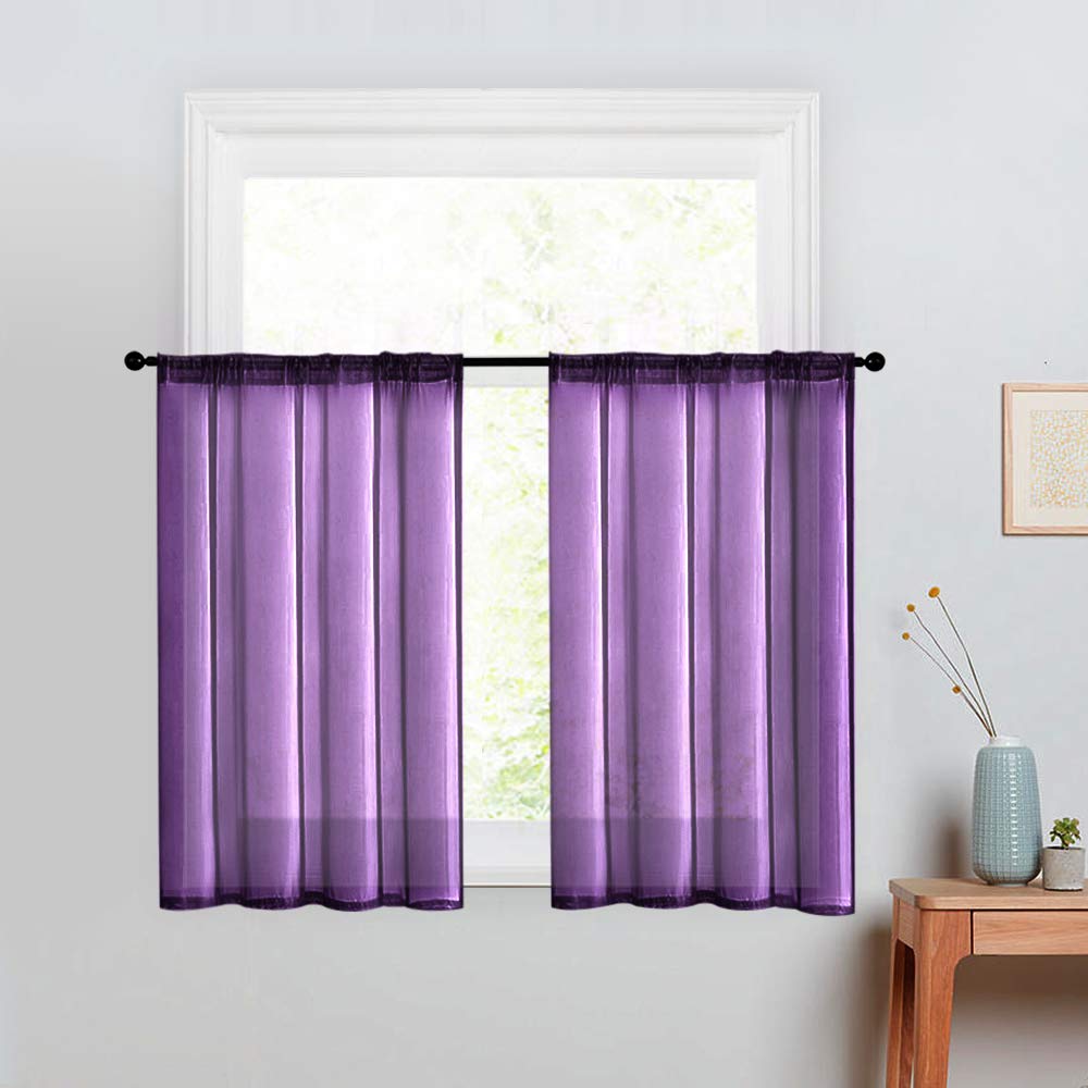 Dark Purple Kitchen Curtains Curtains & Drapes 2023