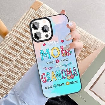 iPhoneアクセサリー mom Amazon.com: Customize Name Phone Cases for Grandma Mother