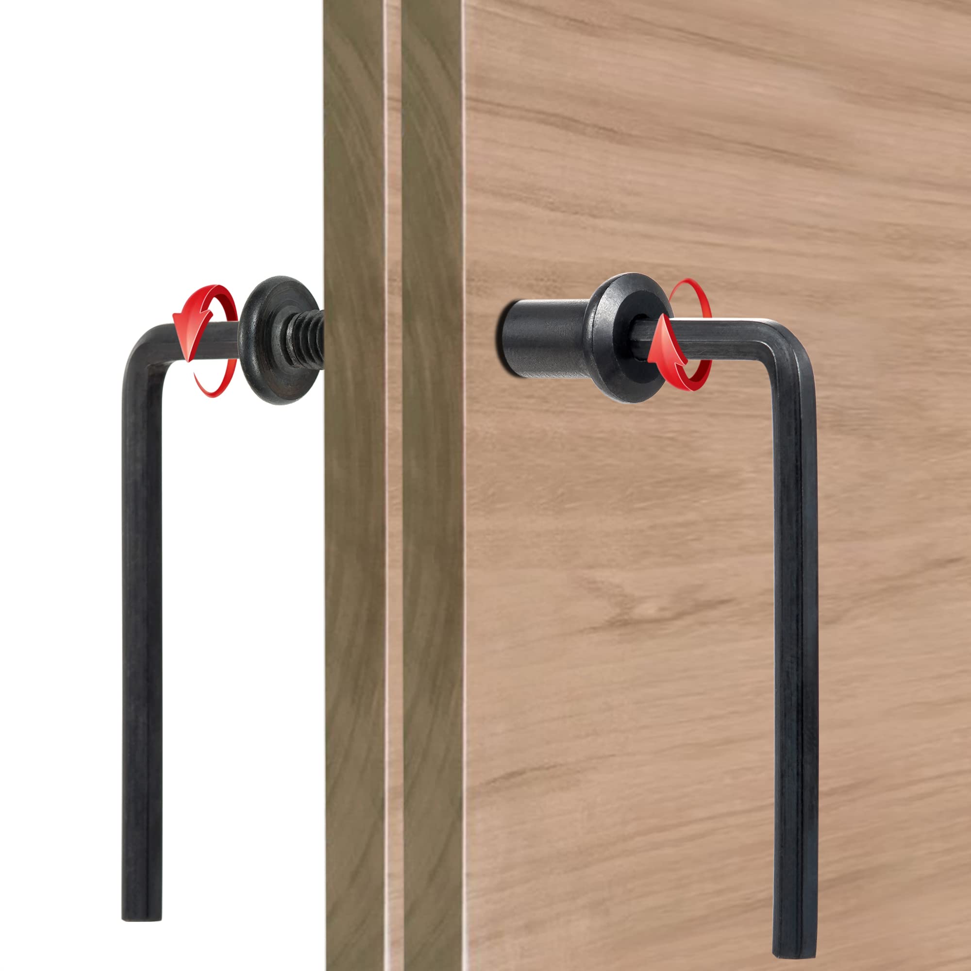 Black Furniture Connector Bolts - 40 Sets -5 Black Furniture Connector Bolts - 40 Sets -5