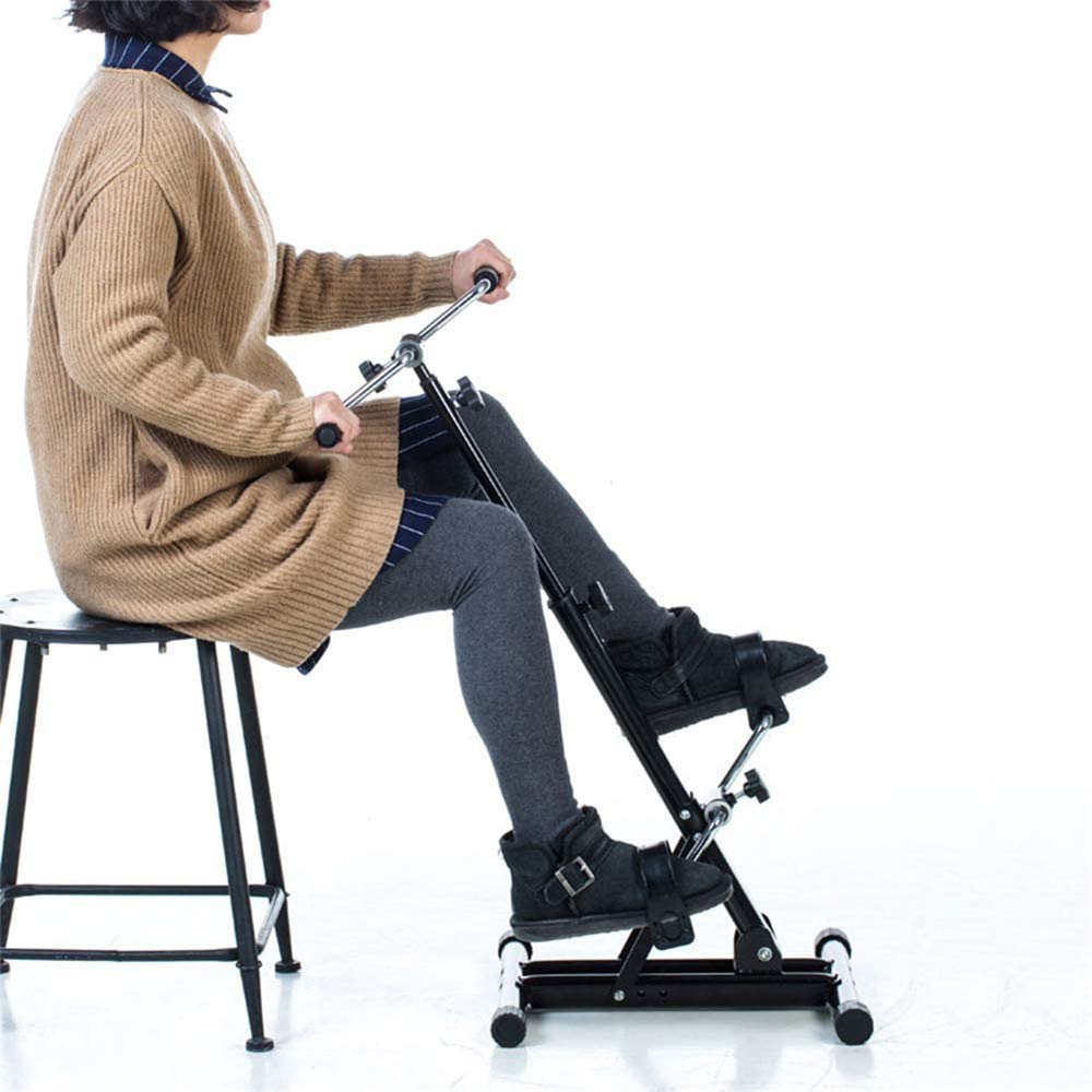 Ejercitador de Pedales, Bicicleta estática, máquina de Entrenamiento físico de Interior con Resistencia Ajustable para Brazos y piernas, Equipo de rehabilitación para Acc
